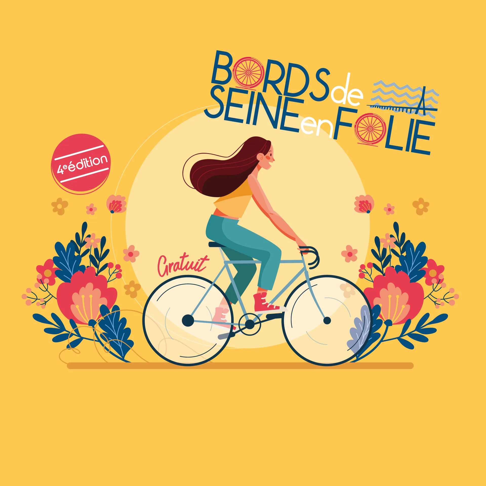 Bords de Seine en Folie 2024_Fahrradfestival in Berville sur Mer