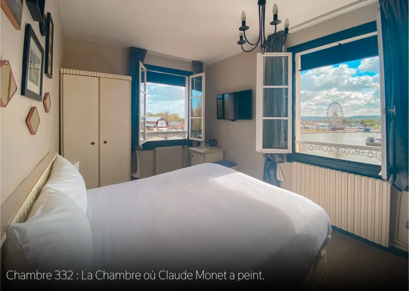 Room 332 Claude Monet's Room_Hotel Le Cheval Blanc_Honfleur