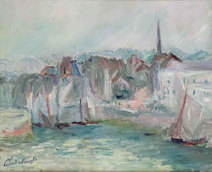 the port of honfleur - monet