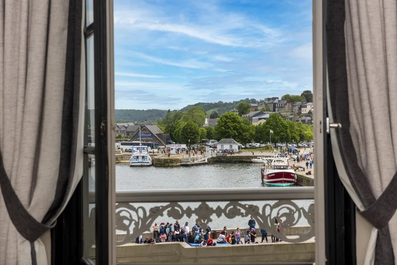 Depuis l'hôtel le Cheval Blanc Honfleur