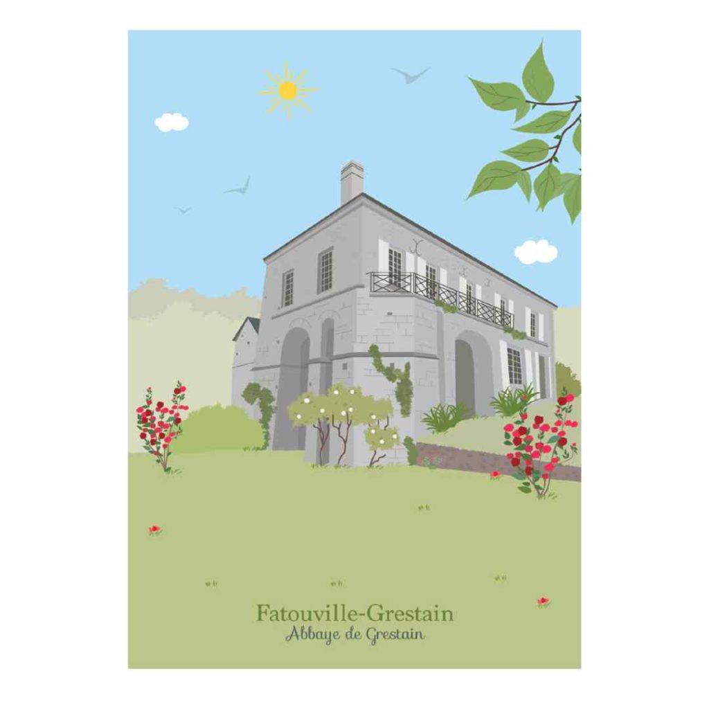 Postcard-Abbaye-de-Grestain