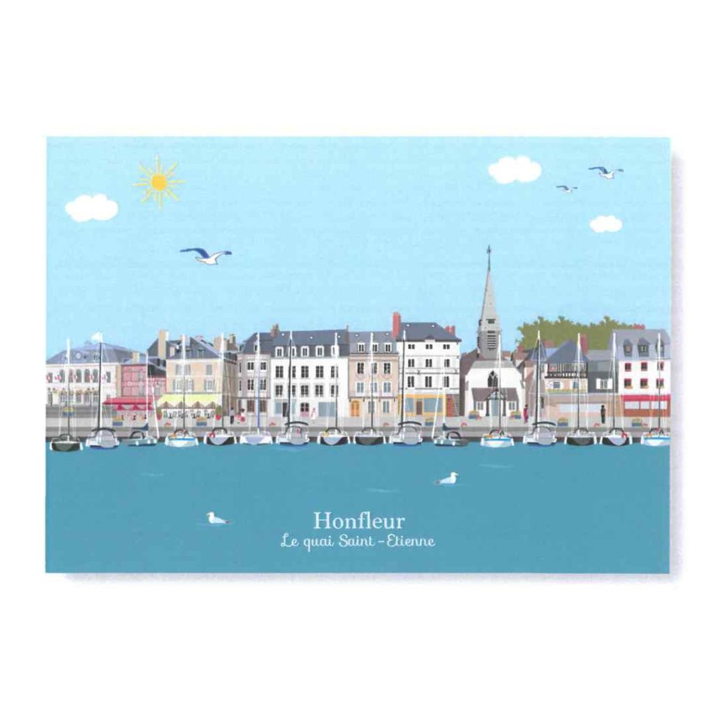 Postcard-Honfleur-Quai-Saint-Etienne