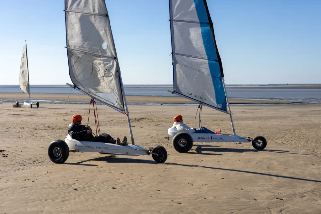 Strandsegeln in Honfleur