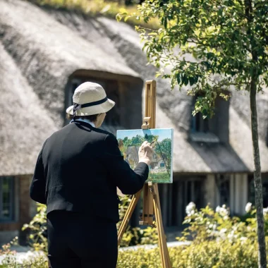 Impressionnisme à Honfleur en Normandie, peintre à la Ferme Saint Siméon