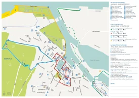 Honfleur - City map_from cruise terminal to town center